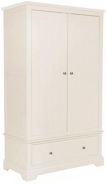 The white painted Gents Wardrobe offers hanging space and is sure to suit a wide range of