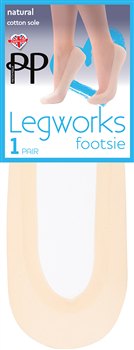 Pretty Polly Legworks Footsies With Cotton Sole