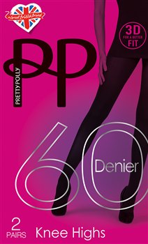 Pretty Polly 3D Fit 60D Knee Highs