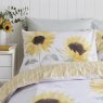 Catherine Lansfield PAINTED SUNFLOWERS DUVET COVER SET