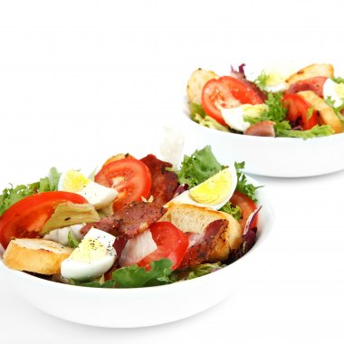 Coffee shop Cafe salad bacon egg tomato Barsleys Department Store Paddockwood Kent