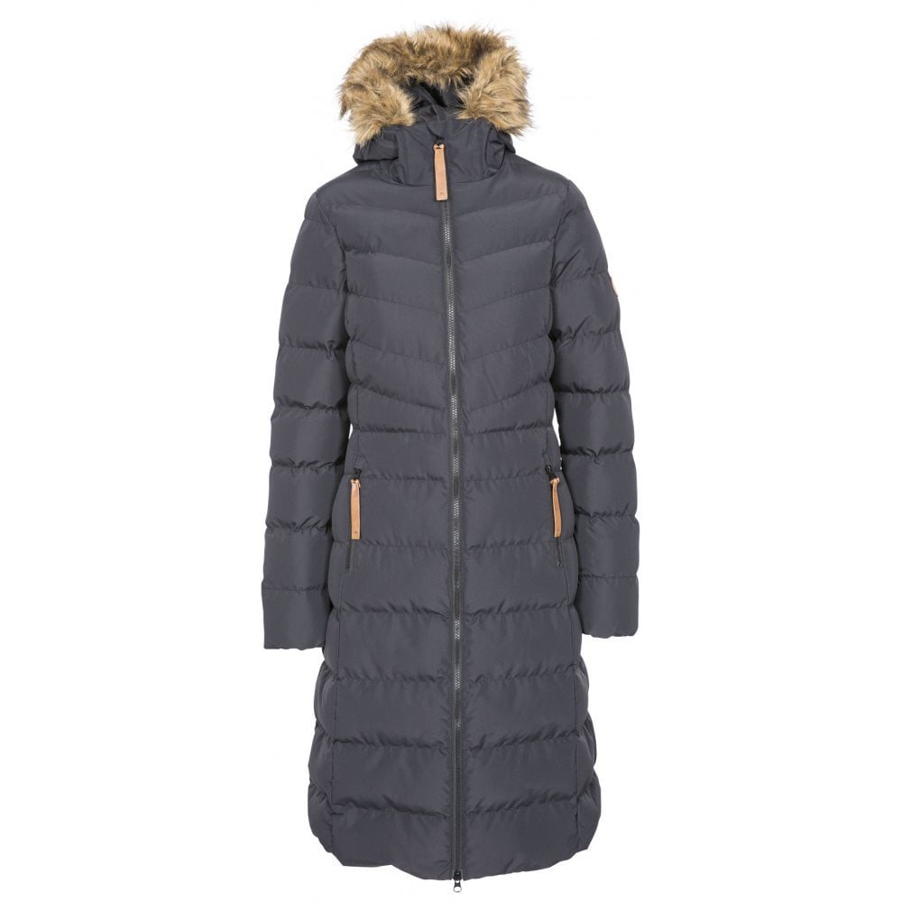Trespass PADDED LONG LENGTH JACKET WITH FUR TRIM HOOD Archived