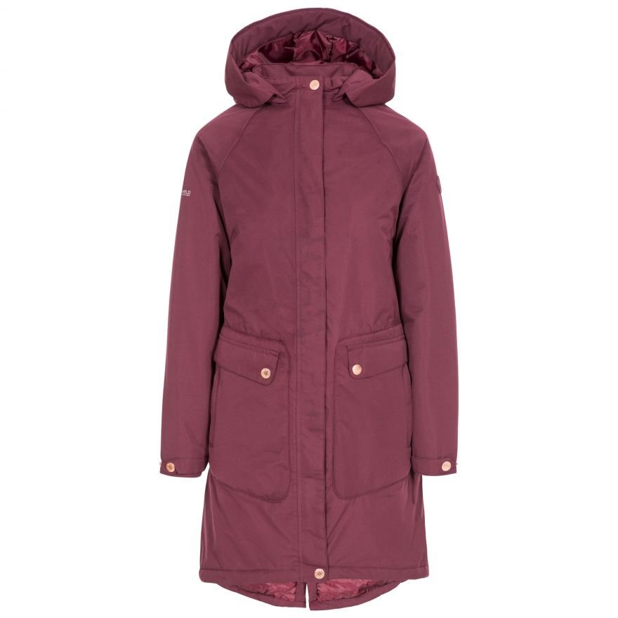 Trespass WATERPROOF LONG LENGTH JACKET WITH QUILTED LINING Coats