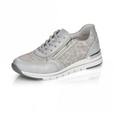 LACE UP SILVER TRAINER