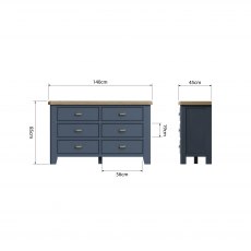 Pentire 6 Drawer Chest
