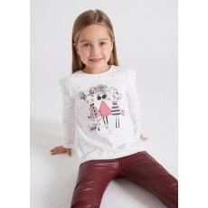 Polka dot long sleeve shirt 4032