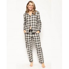 BETH HEART DOBBY CHECK TOP