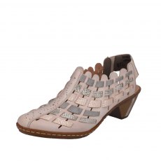 46778-64 Weave Detail Heeled Shoe