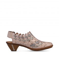 46778-64 Weave Detail Heeled Shoe