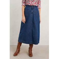 Dusk Journey Skirt Mid Indigo Wash Dusk Journey Skirt Mid Indigo Wash