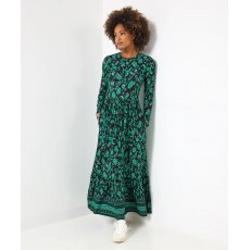 Bella Border Print Jersey Dress