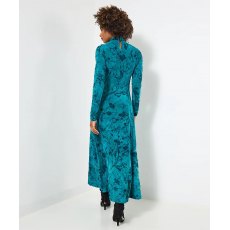 Jessie Flocked Jersey Maxi Dress