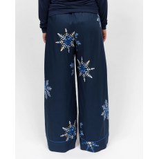 FROSTY SNOWFLAKE PRINT WIDE LEG PYJAMA BOTTOMS FROSTY SNOWFLAKE PRINT WIDE LEG PYJAMA BOTTOMS