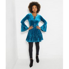 Bright And Beautiful Velvet Tunic Dress Bright And Beautiful Velvet Tunic Dress