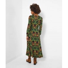 Elegant Trailing Leaves Jersey Dress Elegant Trailing Leaves Jersey Dress