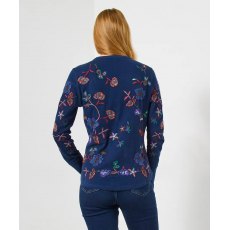 Ellie Embroidered Jersey Top Ellie Embroidered Jersey Top