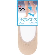 Legworks Cotton Footsies 2 Pair Pack