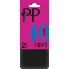 40D Opaque Tights 2 Pair Pack