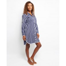 SATEEN STRIPE NIGHTSHIRT