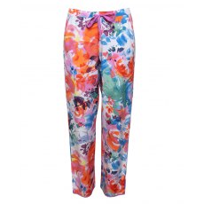 AIMEE ABSTRACT FLORAL PRINT PANTS