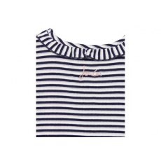 G 210312 Muriel Rib Tee With Frill Neck