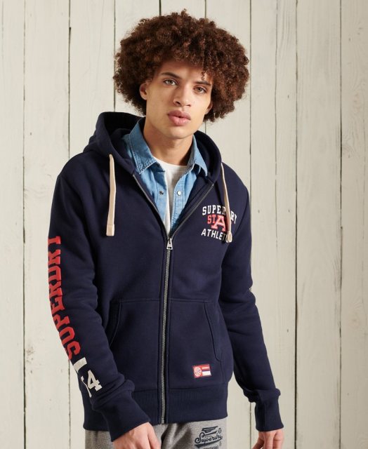 Superdry TRACK & FIELD GRAPHIC ZIPHOOD