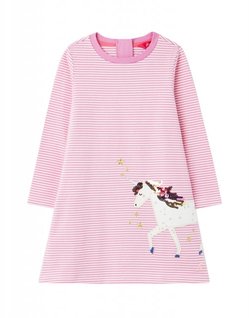 Joules G 211779 Rosalee Long Sleeve A-Line Artwork Dress