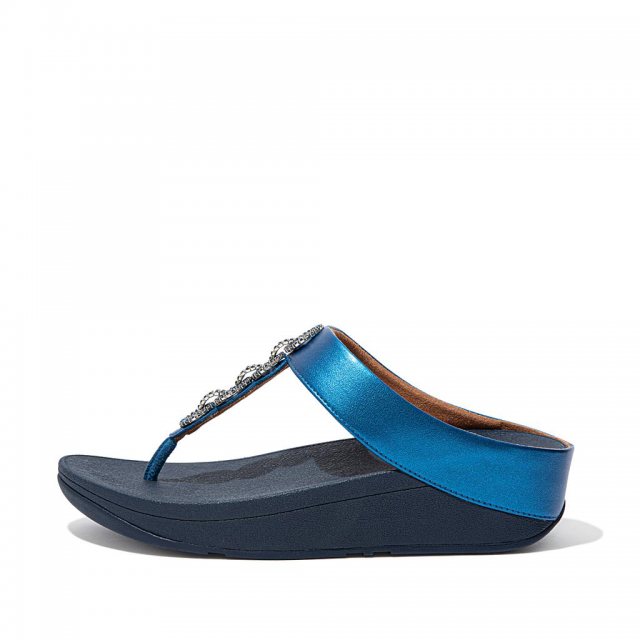 fino sparkle toe post sandals