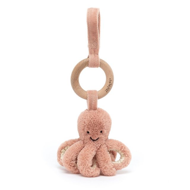 Jellycat Odell Octopus Wooden Ring Toy
