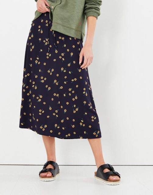 Joules Auriel Print Printed Jersey Skirt