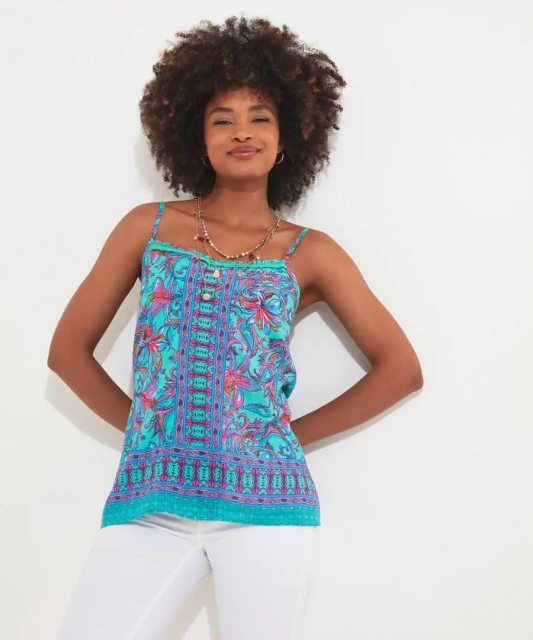 Joe Browns WA364 Vibrant Border Print Cami