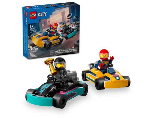 Lego Go-Karts and Race Drivers