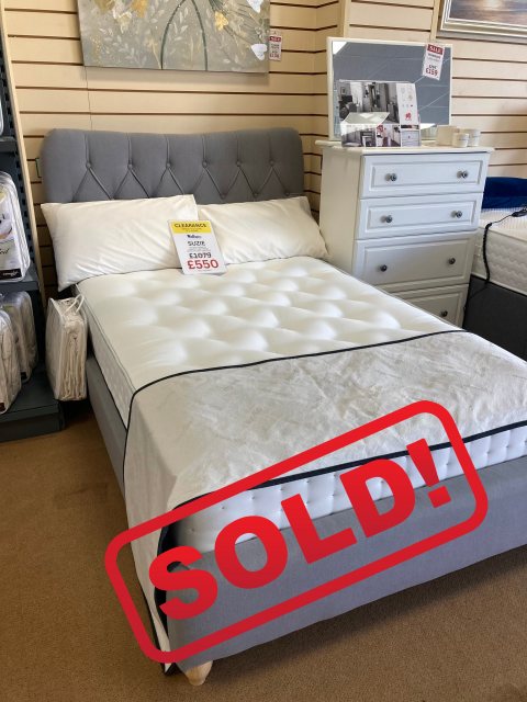 CLEARANCE - Suzie 4' 0" Bed Frame (inc. Headboard) & Relyon Radlett Mattress