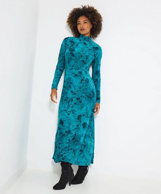 Joe Browns Jessie Flocked Jersey Maxi Dress