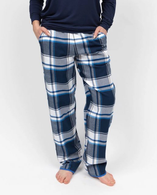 Cyberjammies FROSTY BRUSHED CHECK PYJAMA BOTTOMS