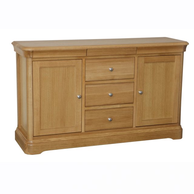 The Lamont sideboard is beautifully crafted combining solid oak and oak veneer is available in a cho