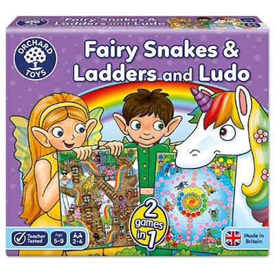 Orchard Toys FAIRY SNAKES & LADDERS & LUDO