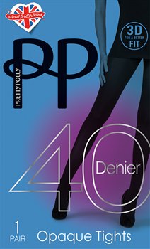 Pretty Polly 3D Fit 40D Opaque Tights