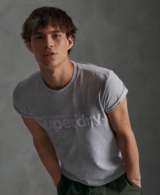 Superdry CORE FAUX SUEDE TEE