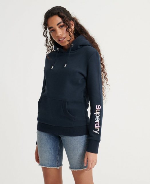 Superdry SL EMB SLEEVE ENTRY HOOD UB