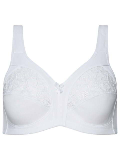 Black or Light Beige Naturana Soft Cup Bra 5046 Non Wired Available In White 