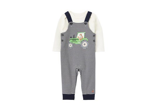 Joules BA 210656 Wilbur Organically Grown Cotton Jersey Dungaree Set