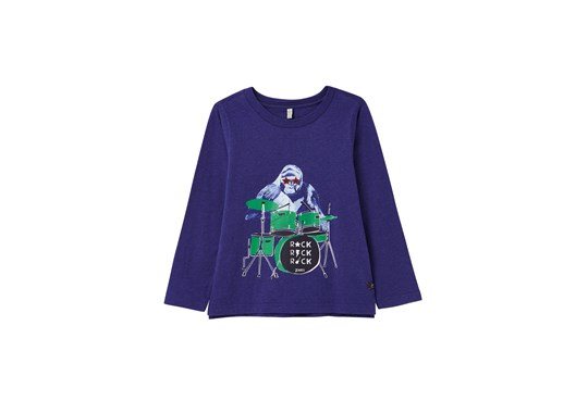 Joules B 210638 Action Slim Fit Screenprint Long Sleeve T-Shirt