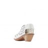 Rieker 46778-80 Leather Woven Heeled Shoes