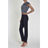 Robell MARIE BENGALINE TROUSERS STRAIGHT LEG WITH SLIT 78CM