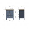 Pentire Extra Large Bedside Cabinet