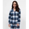 Cyberjammies FROSTY BRUSHED CHECK PYJAMA TOP