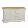 The Cromwell small sideboard beautifully crafted combining natural oak is available in 6 painted fin