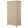 The Lulworth Painted 2 Door 2 Drawer Wardrobe offers hanging space for dresses, shirts, trousers etc