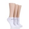 Cotton No Show Trainer Socks 3 Pair Pack